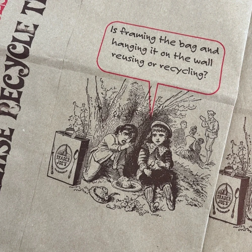 Trader Joe’s Empty Paper Shopping Grocery Bags (9), Wine Bags (2) Various Styles